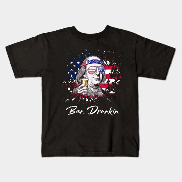 Ben Drankin Kids T-Shirt by CF.LAB.DESIGN